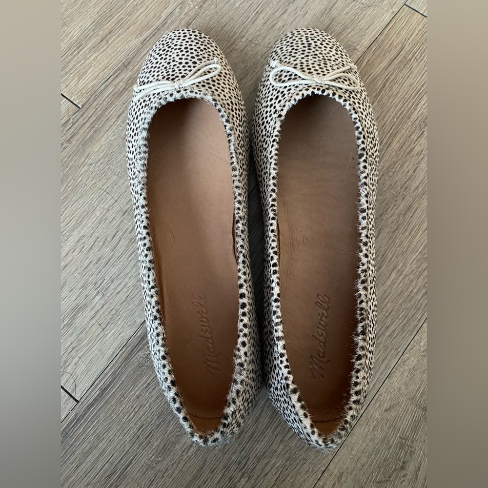 Madewell Black and White Flats